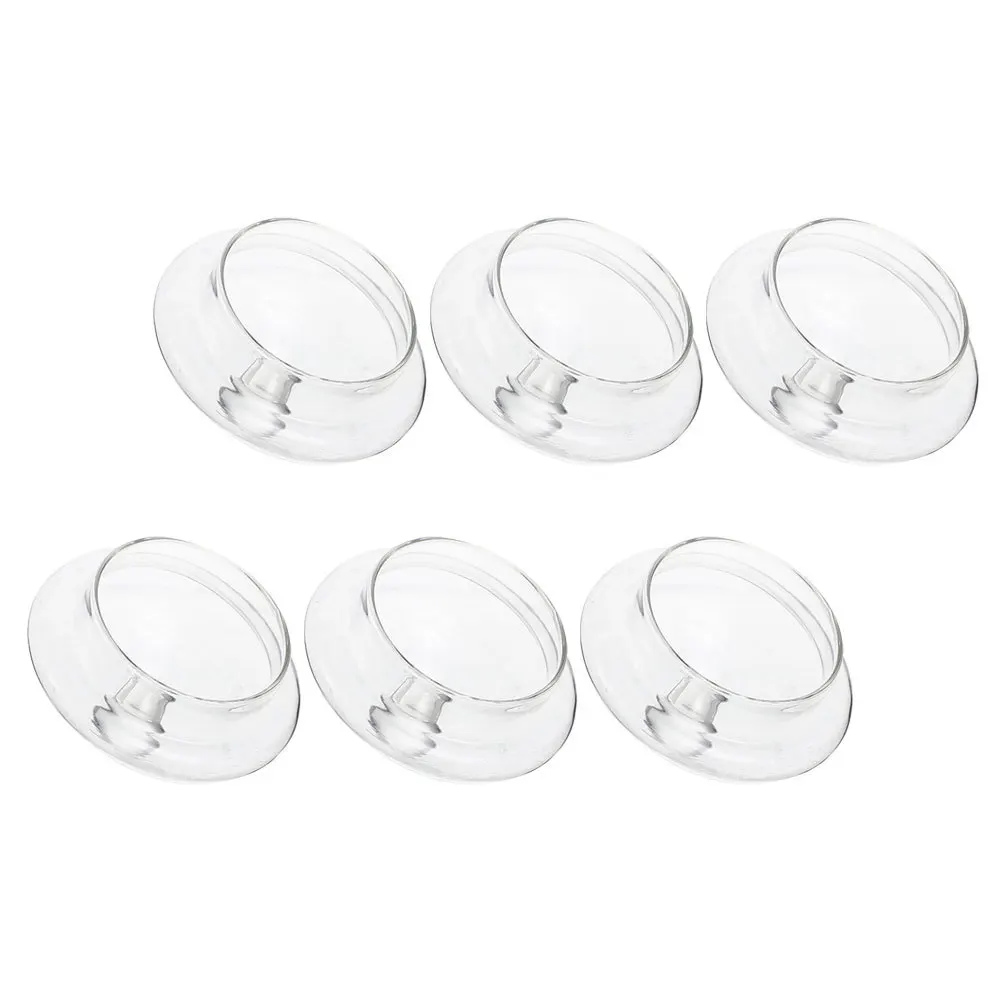 

6Pcs Clear Teapot Lid Replacement Glass Covers Tea Kettle Tea Infuser Lids Home Kitchen Accessory Clear Teapot Lid