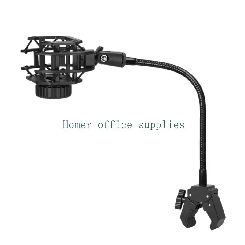K43B No-Drill Recording Stand with Tool Less Clamp-On Easy Installation Recording
