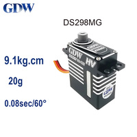 GDW DS295MG DS298MG 9.1KG High Speed Metal HV Digital Coreless 20G Micro Servos Tail Servo For 30E Fixed Wing Turbojet Glider