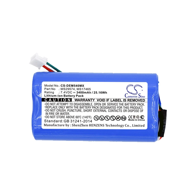 Cameron Sino 3400mAh Battery For Drager Infinity M540 Monitor Infinty monitor M450 MS17465  MS29574