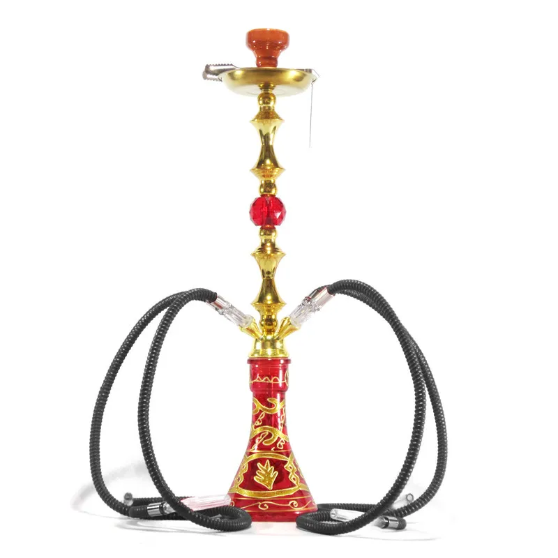

Arabian shisha shisha hookah full set of bar glass hookah bag luminous double four tube, Gansu KTV