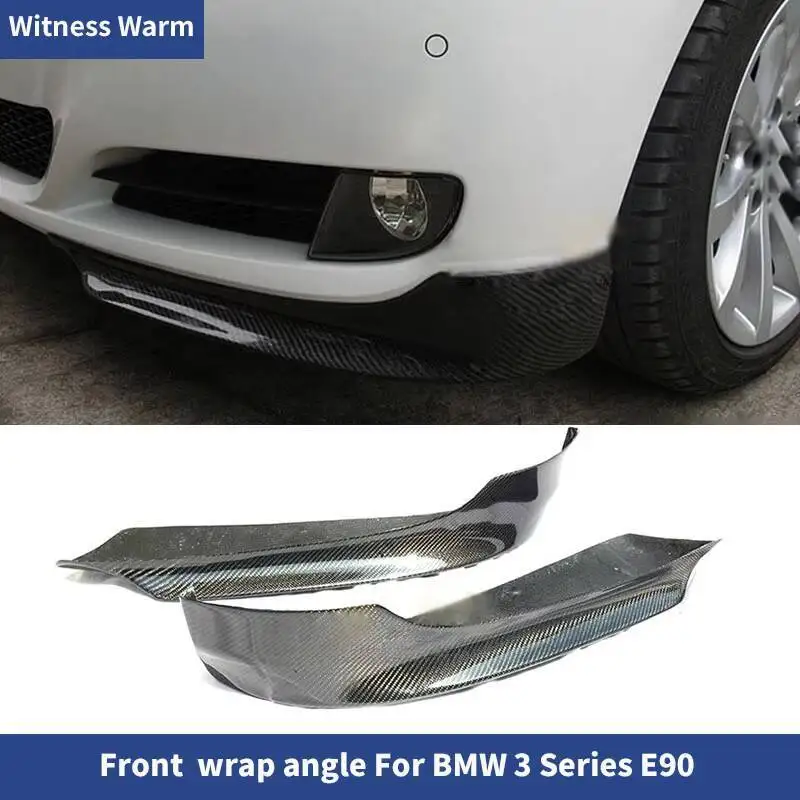 

Car wrap angle For BMW 3 Series 325i 335i E90 LCI Sedan 4-Door Front Bumper Lip Splitters Apron Spoiler Carbon Fiber / FRP 09-12