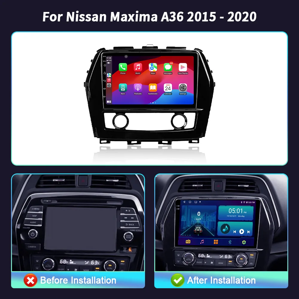 For Nissan Maxima A36 2015-2020 Car Radio Multimedia Video Player Navigation 4G GPS Android Wireless Carplay Touch Screen Stereo