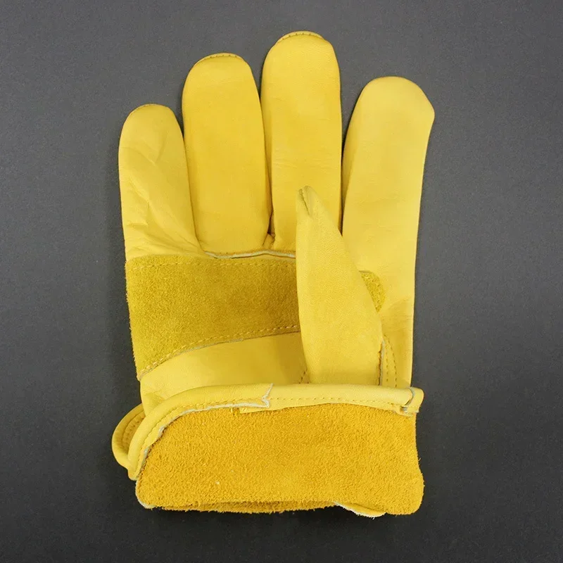 قفازات ملابس من جلد البقر لحماية السائق من الطبقة الأولى