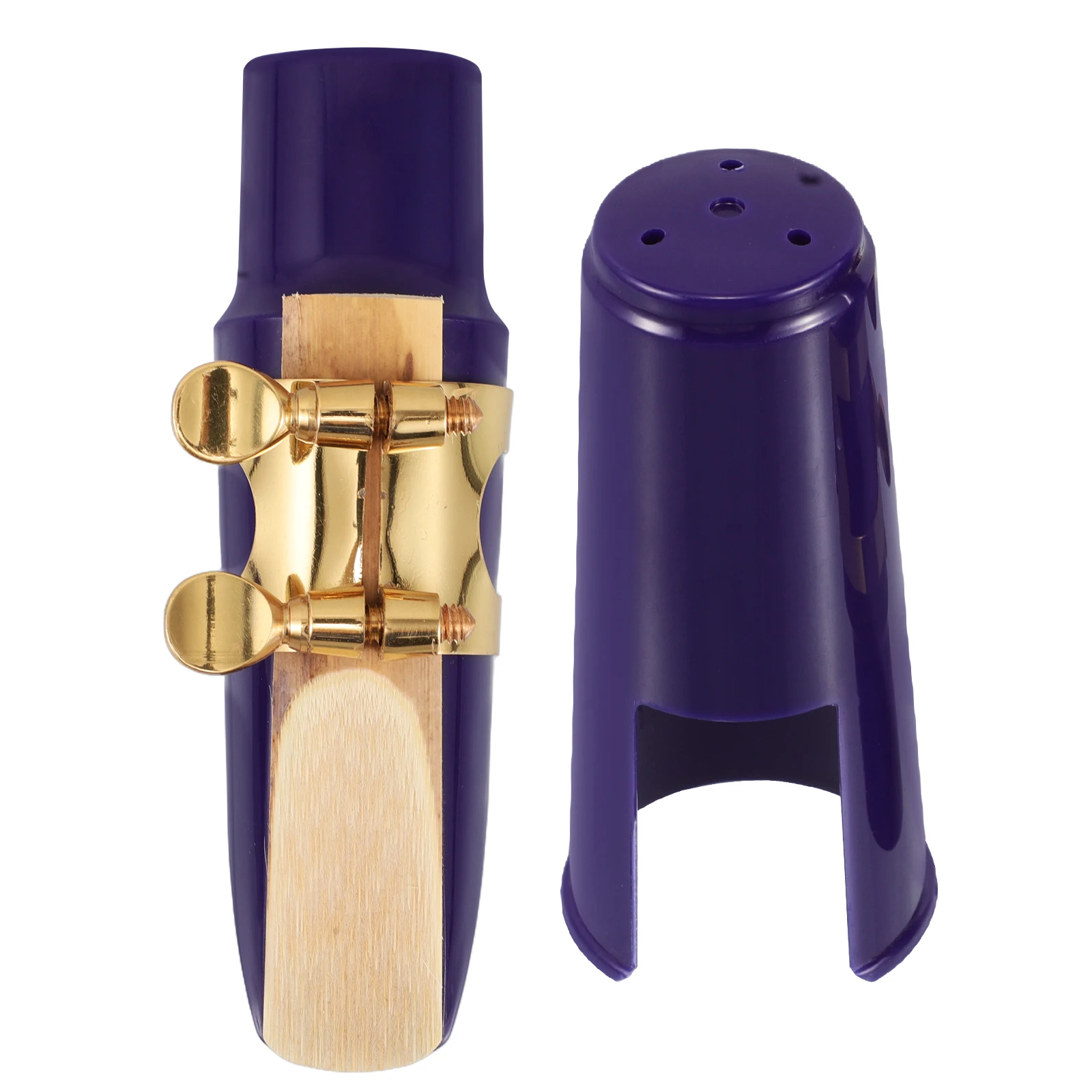 

1 set 1 Set Alto Saxophone Mouthpiece Kit With Ligature Cap Reed Premium Design Durable Elegant Style Saxophone