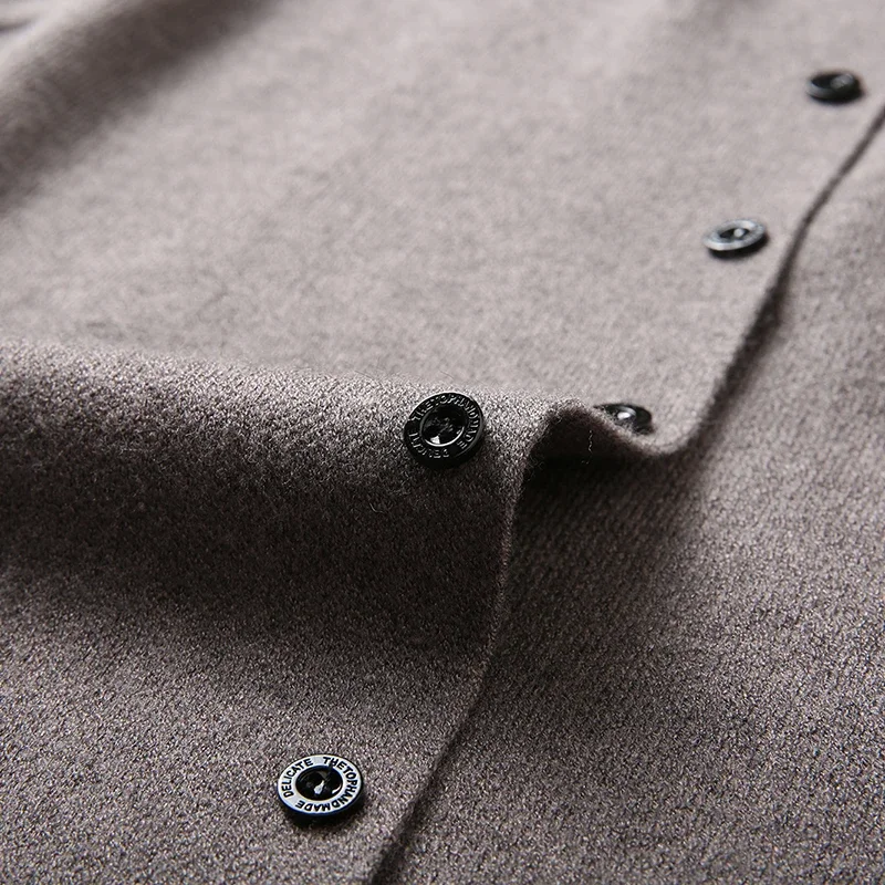 2026 Fashion Mens Cardigan Jackets Coats Streetwear Trend Windbreaker Autumn Overcoat Casual Sweater Jacket Men Clothing Black