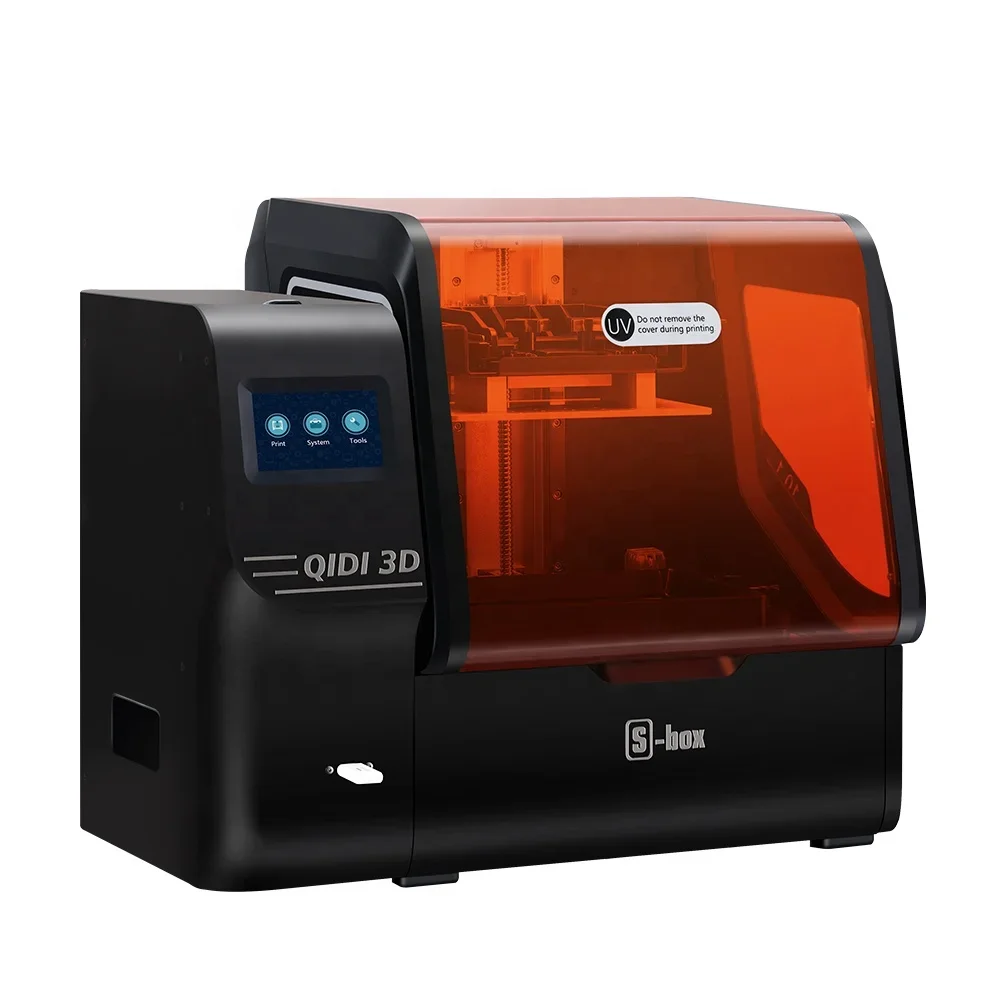 QIDI TECH S-Box Resin 3D Printer 10.1 inch 2K LCD Print with 215x130x200mm Bigger print size,high accuracy printing