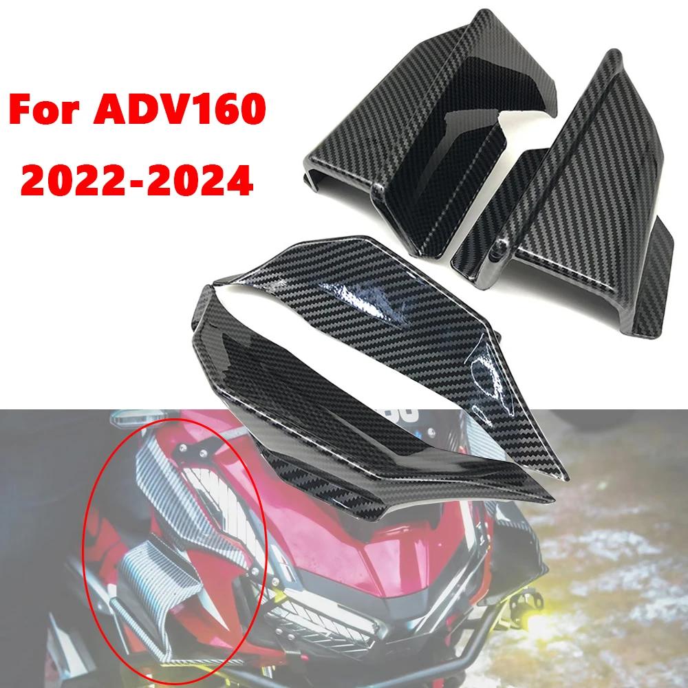 

Motorcycle Dynamic Winglet Aerodynamic Body Anti-scratch Winglets Fairing Deflector Spoiler For Honda ADV160 ADV 160 2022-2024