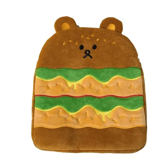 Ins Cute Little Bear Hamburger Custodia per laptop da 11 pollici Bella custodia per IPad MacBook HP ASUS Custodia antiurto Borse per computer