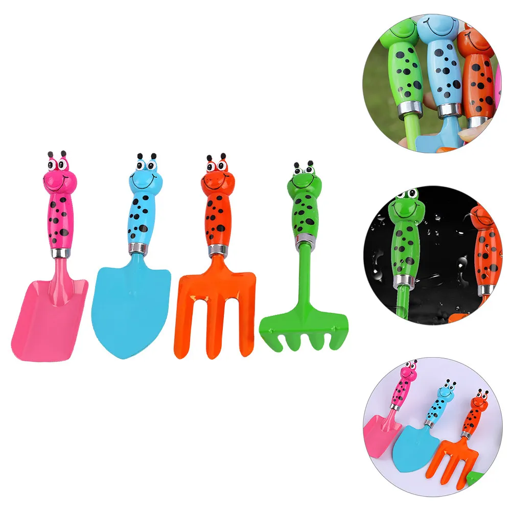 4Pcs Kids Beach Tool Set Smooth Comfortable Plastic Sand Excavating Set Outdoor Indoor -on Activity