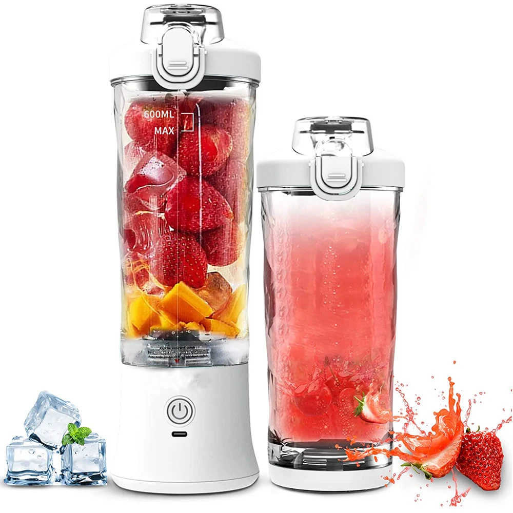 

Portable Juicer Fruit Electric Juice Cup Household Multi-function Blender 600ML Vetagble Fruit Strong Blender Ourdoor Sprot Gym