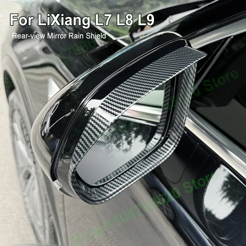 

For LEADING IDEAL LiXiang L7 L8 L9 ABS Rear-view Mirror Rain Shield Rain Eyebrow Retrofitting Rain Shield Plate Accessories