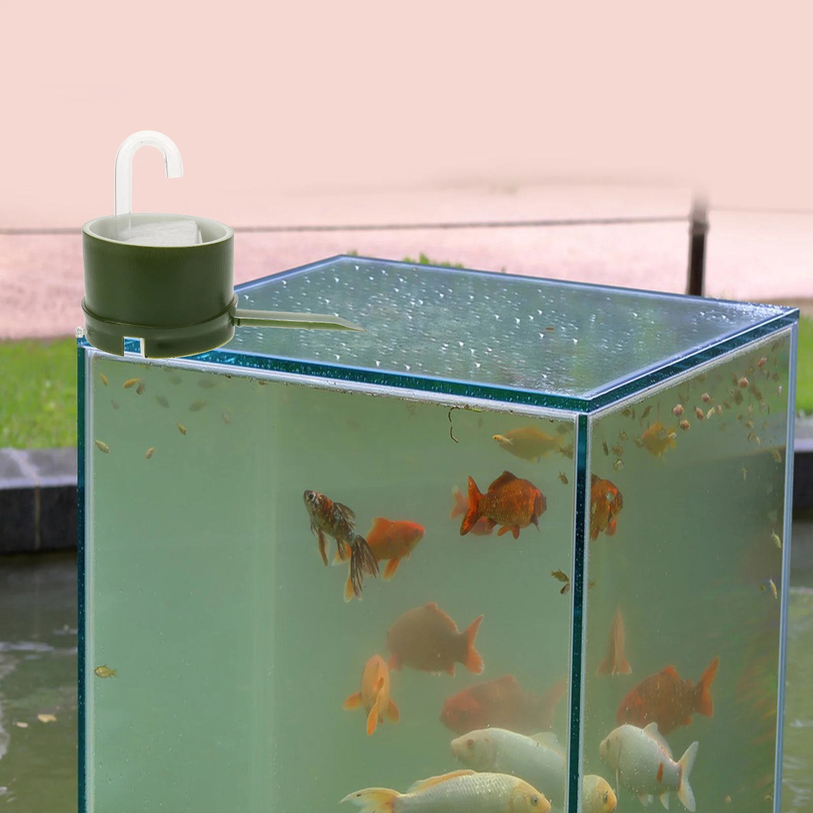 

Bamboo Filter Fish Tank Accessories Aquarium Feeder Tube Water Filtering Pump Portable Purifier Abs Decoration