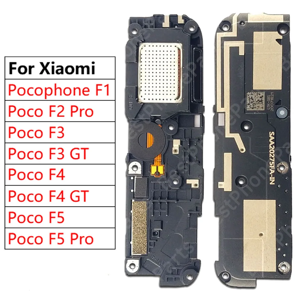 Loudspeaker For Xiaomi Pocophone Poco F2 Pro F3 F4 GT F1 F5 Pro 5G Loud Speaker Buzzer Ringer Sound Module Mobile Phone Parts