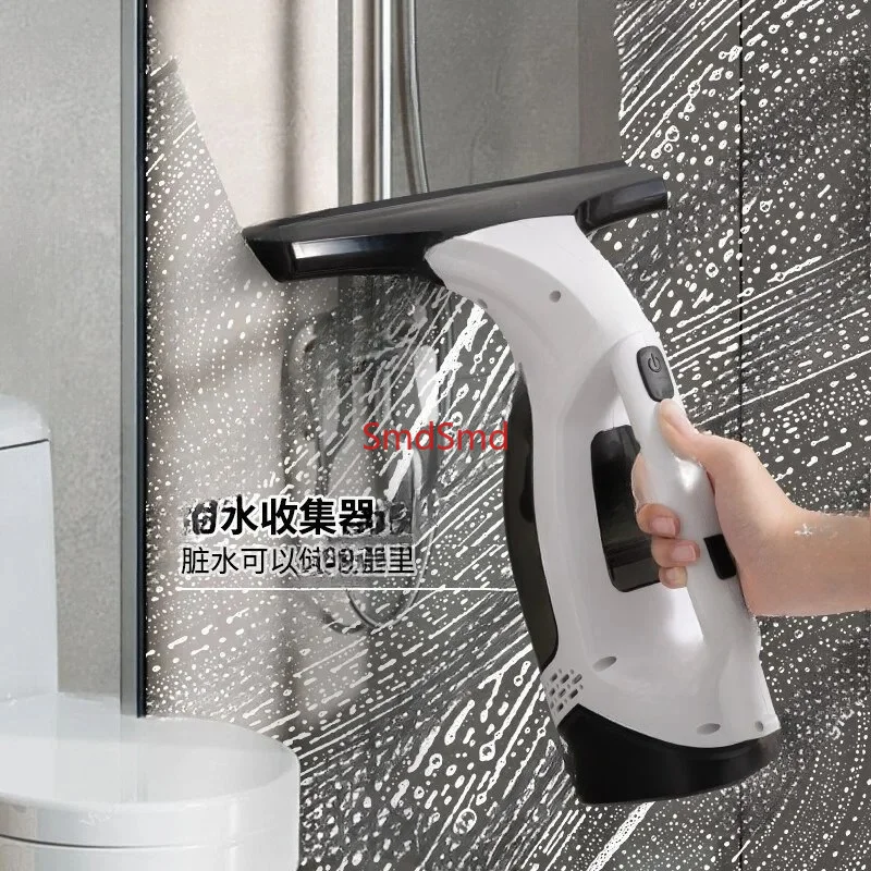 Small electric glass cleaner. Hand wipe windows. Water absorption and strong adsorption. Efficient and portable artifact