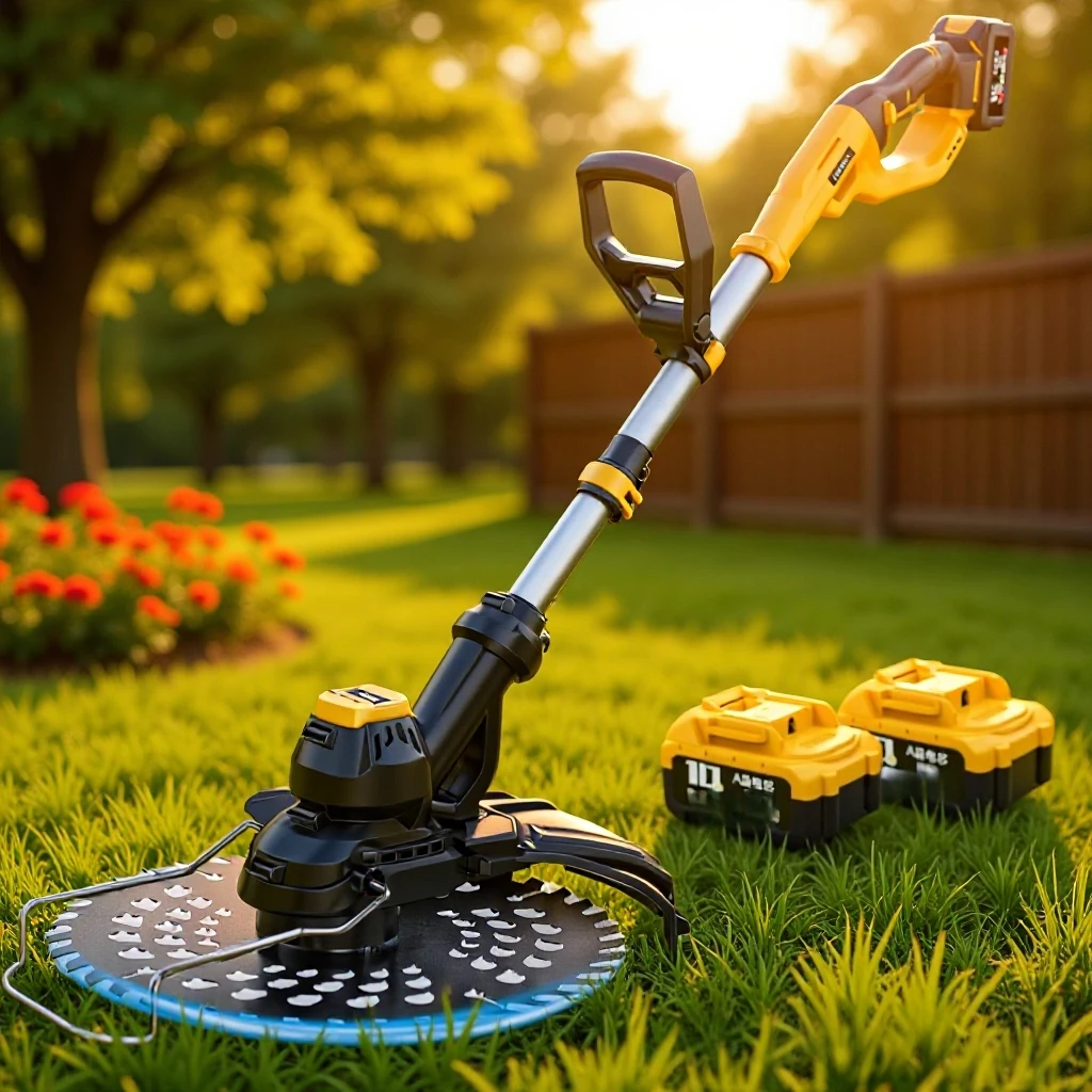 9 بوصة جزازة العشب الكهربائية بدون فرش Desbrozadora Batería ТСНТВКВКСНКВКВМКРোটোফিল সুর Batterie Tagliaerba A Batteria