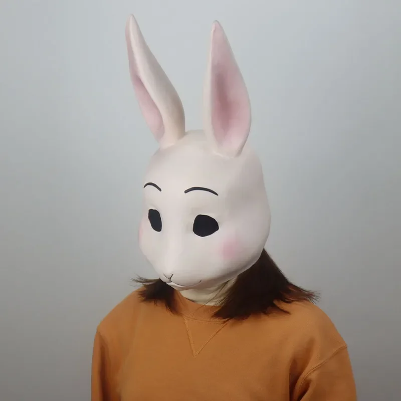 Anime BEASTARS Haru Mask Cosplay Lovely Animal Rabbit Latex Masks Halloween Masquerade Party Costume Props