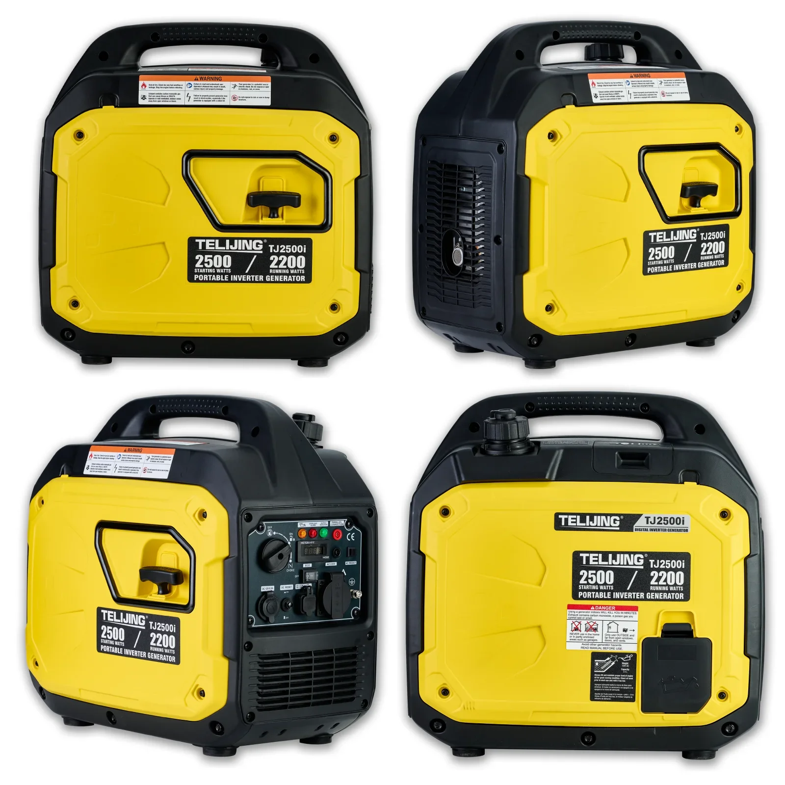 Portable 2.5kw 2.5kva gasoline generator 220V ultra-quiet inverter ouvert 12V dc home camping outdoor work