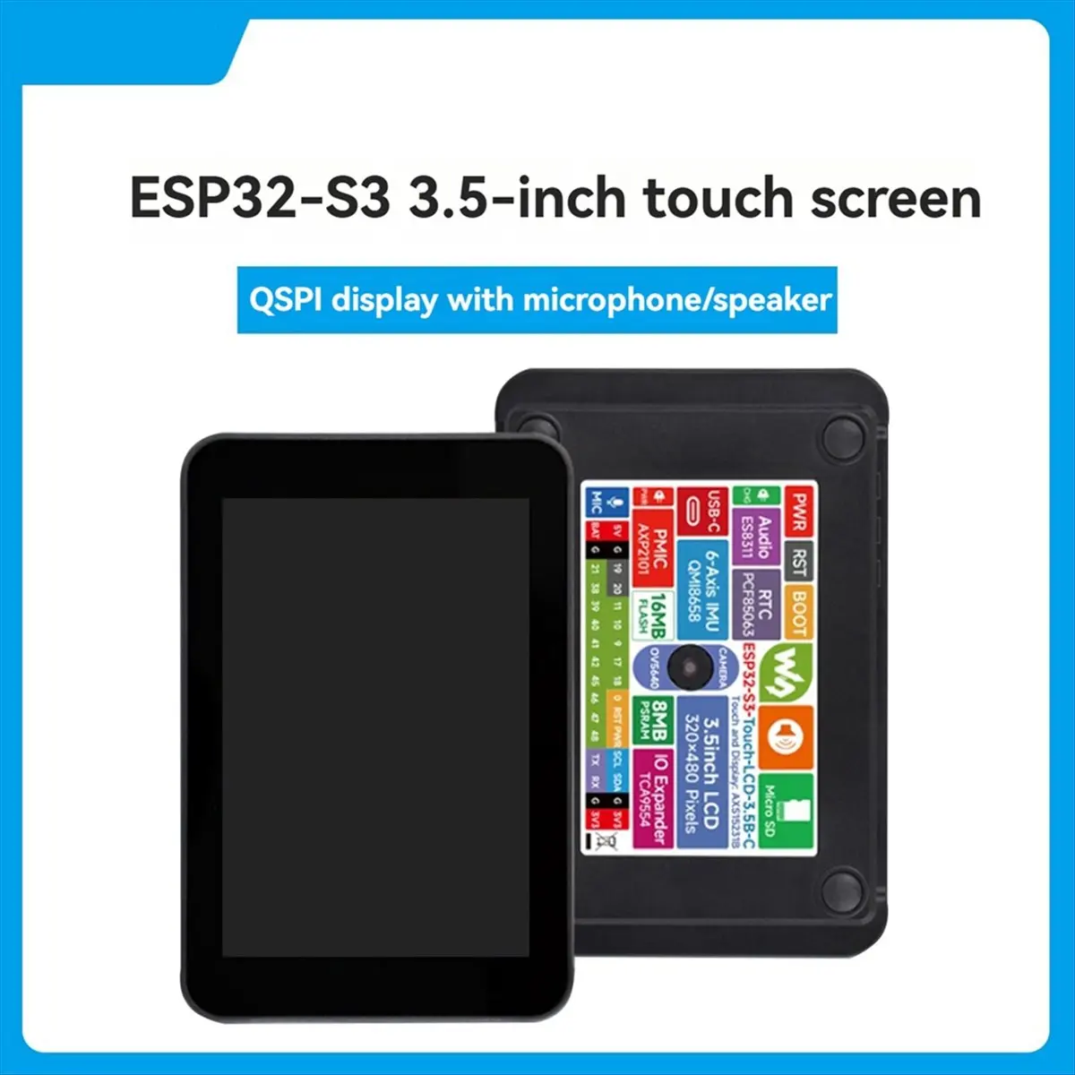 M85K  ESP32-S3 Development Board 3.5inch LCD Touch Display with Case Wi-Fi 2.4G+BLE 5 Support AI XiaoZhi