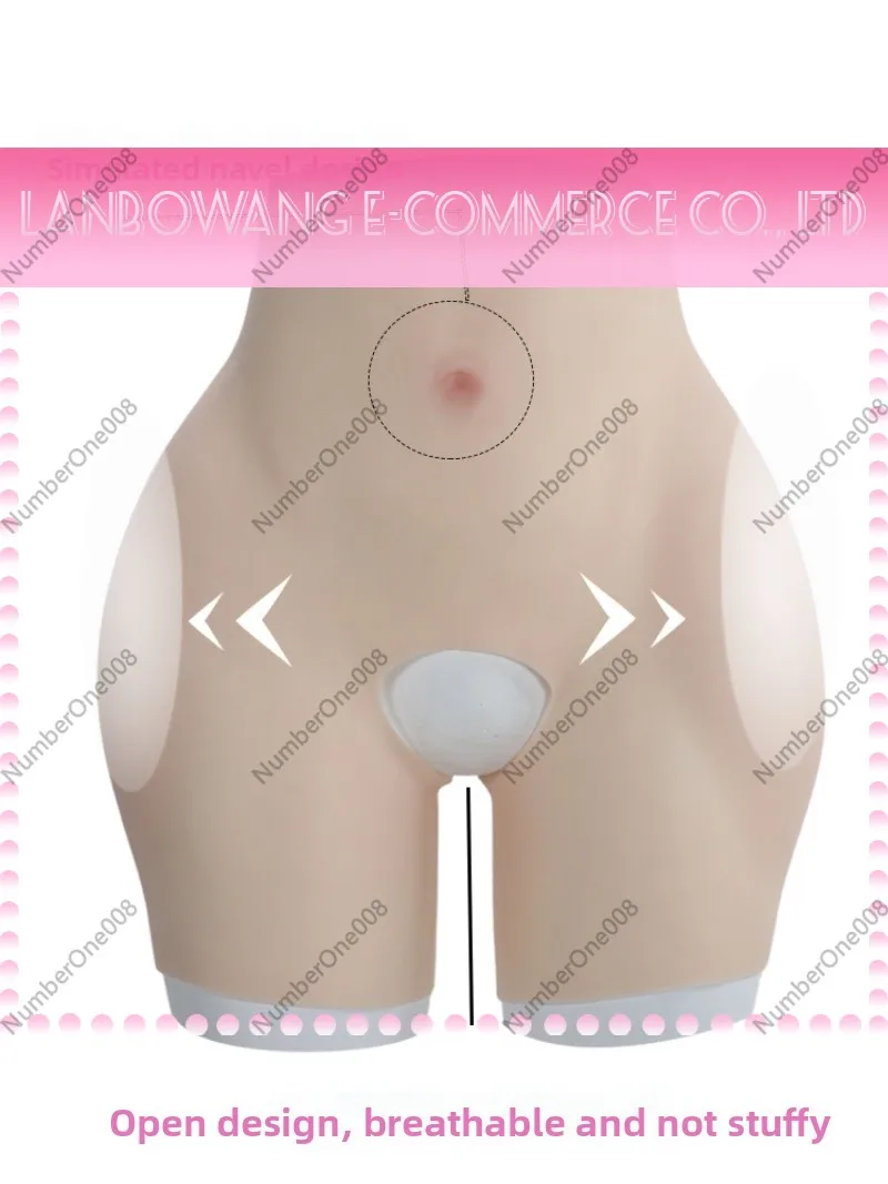 High Waist Open Crotch Butt Lifter Panty Hip Enhancer with Removable Silicone Butt Pads Shaper for Women Peach Hip Body Shaper