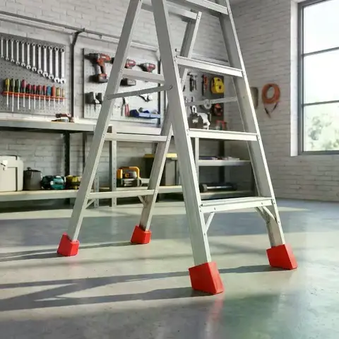 Anti-slip Ladder Leg Covers Multifunctional Rubber Foot Pads Extend Ladder Life and Prevent Surface Scratches