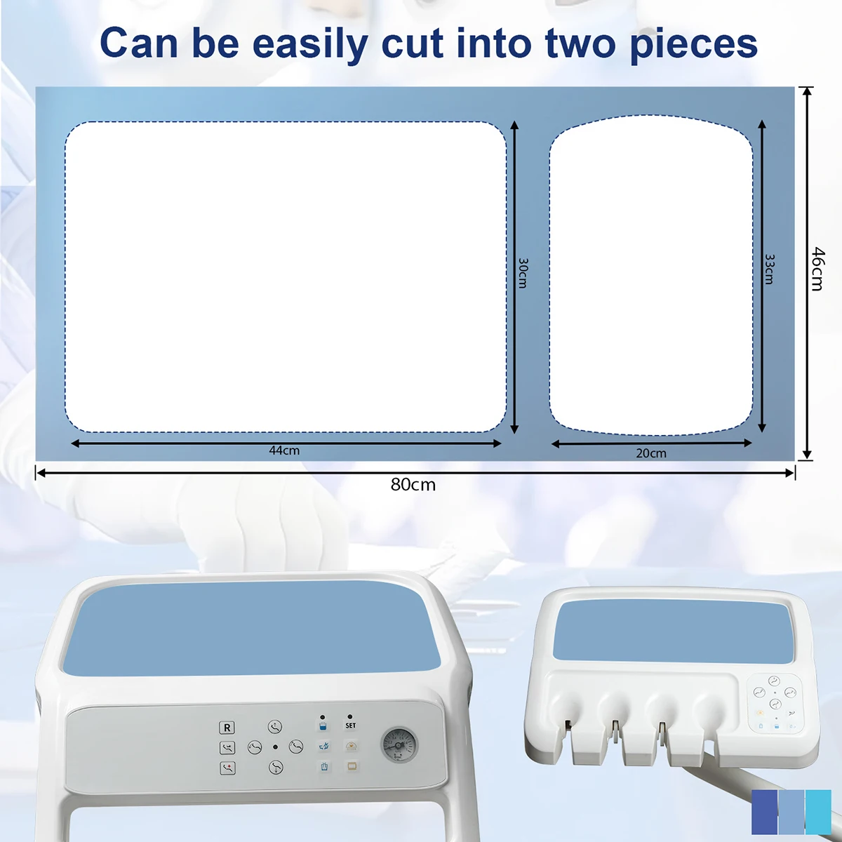 Bancada de trabalho para odontologia, almofada à prova d'água, cadeira de mesa, pano protetor, resistente ao desgaste, couro grosso, ferramentas de toalha de mesa, almofadas de disco