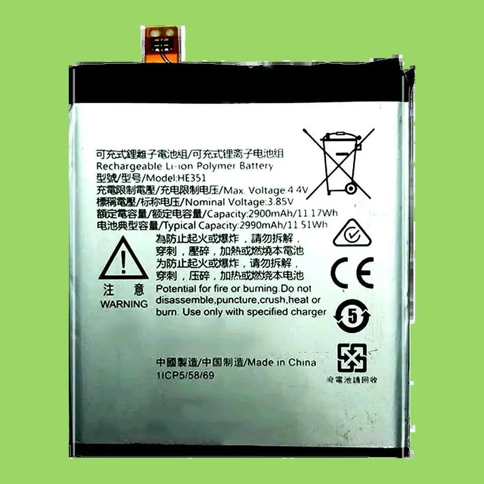 

Mobile Phone Battery HE351 For Nokia 3.1, TA-1049, TA-1057, TA-1063, TA-1070, TA-1074 2900Mah High Compatibility