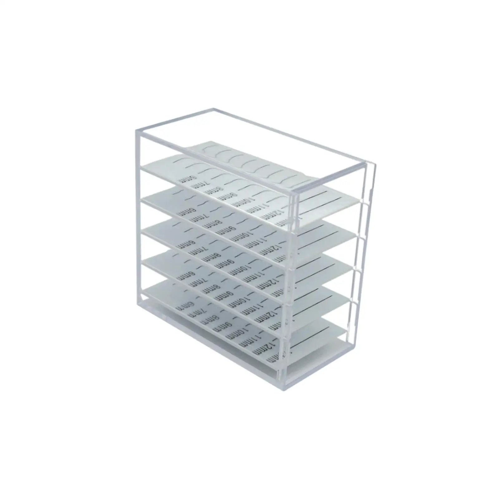 Boîte de rangement de cils en acrylique, organisateur multicouche, conteneur de cils réutilisable, tiroirs pour outils d'extension professionnels