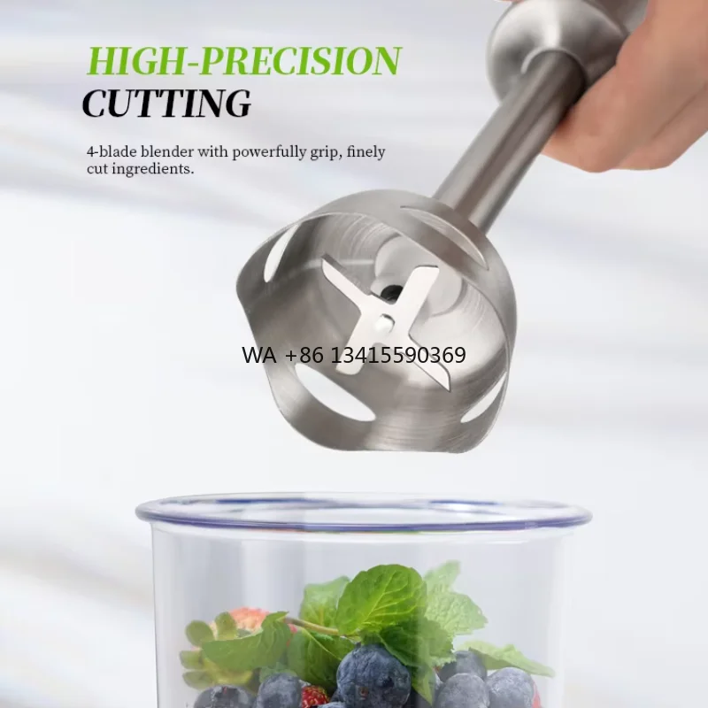 

1200W Powerful Portable Easy Control Grip Stick Mixer Perfect for Smoothies Puree Baby Food & Soup Professional Mixer Blender