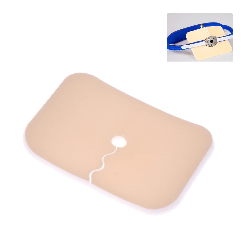 Tracheostomy Pad Soft PVC Serrated Opening Surgical Tracheostomy Fixation Pad for Patients Catheter fixing Pad device