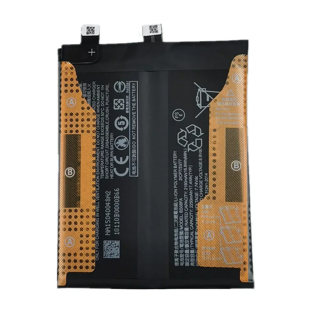 2x2250mAh Phone Battery BS08FA For Xiaomi Black Shark 4 4Pro 4s Pro PRS-A0 KSR-A0 Replacement Batteries