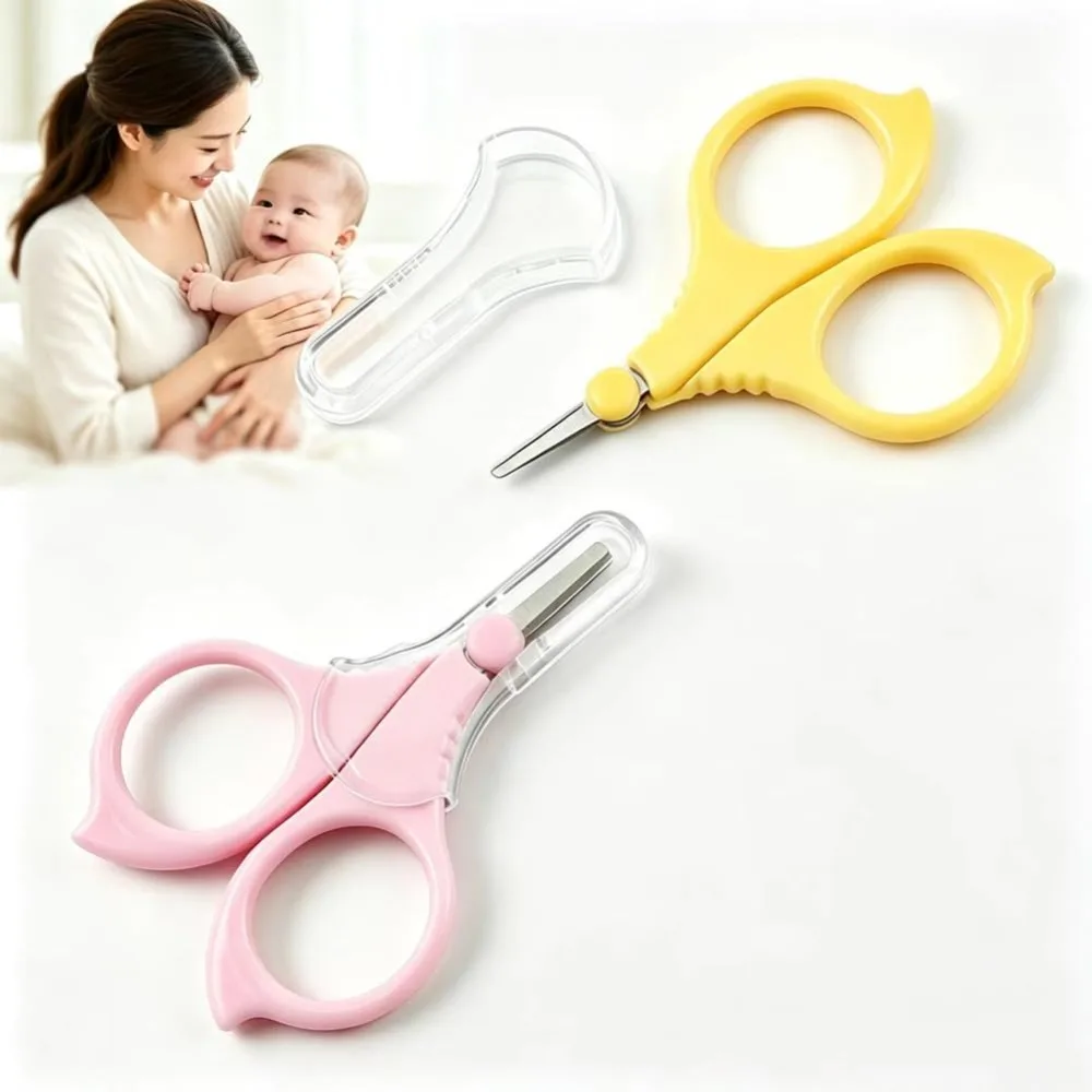 Baby Nail Scissors Round Tip Safe Nail Cutter Daily Safe Mini Portable Manicure Scissors Newborn Infant Toddler Kids Care Tool