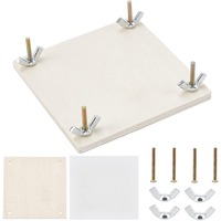 Wood Flower Press Kit 4x4 inch Plant & Leaf Preservation Set for Making Specimen Dry Fower Press Kit DIY Craft Educational