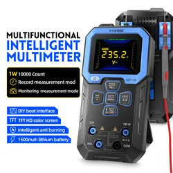 FNIRSI DMT-99 Digital Multimeter 9999Counts Auto Range 1000V 10A AC DC Voltage Resistance Capacitance Diode NCV Hz Live Wire