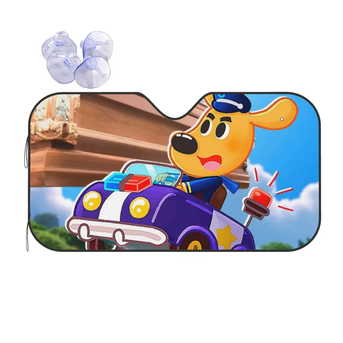 

Шериф Лабрадор Солнцезащитный козырек Лобовое стекло автомобиля Переднее лобовое стекло Солнцезащитный козырек Аксессуары Чехлы