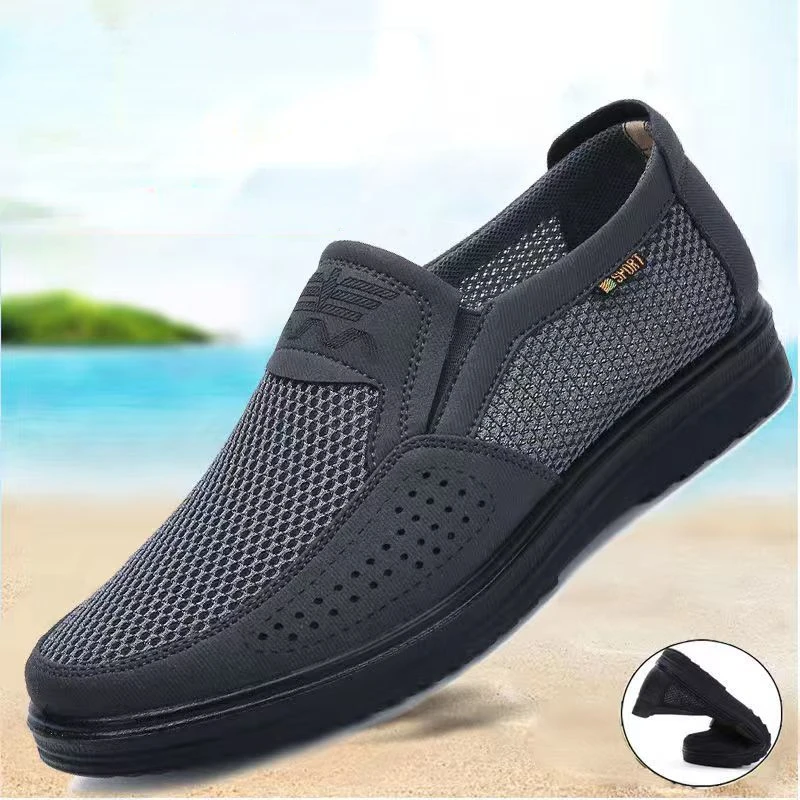 

Summer Mens Breathable Loafers Mesh Man Casual Shoes Soft Lightweight Walking Driving Shoes Comfort Mens Flats Shoe New Style