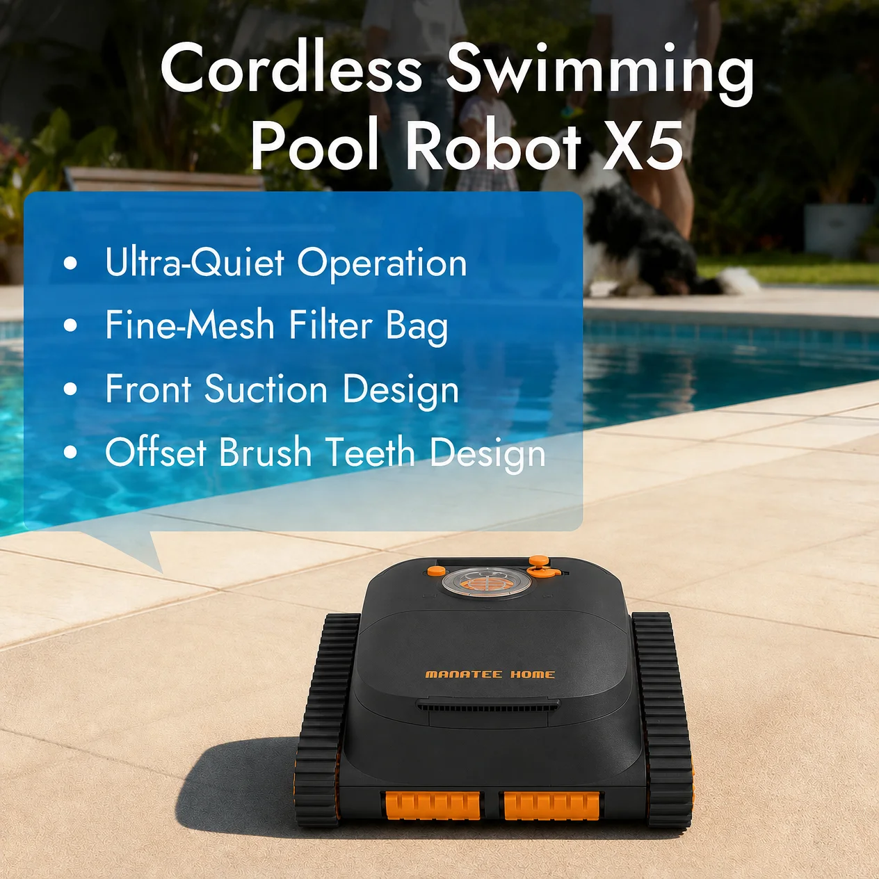 Residential Swimming Pool Vacuum Robot Household Automatic Pool Cleaner