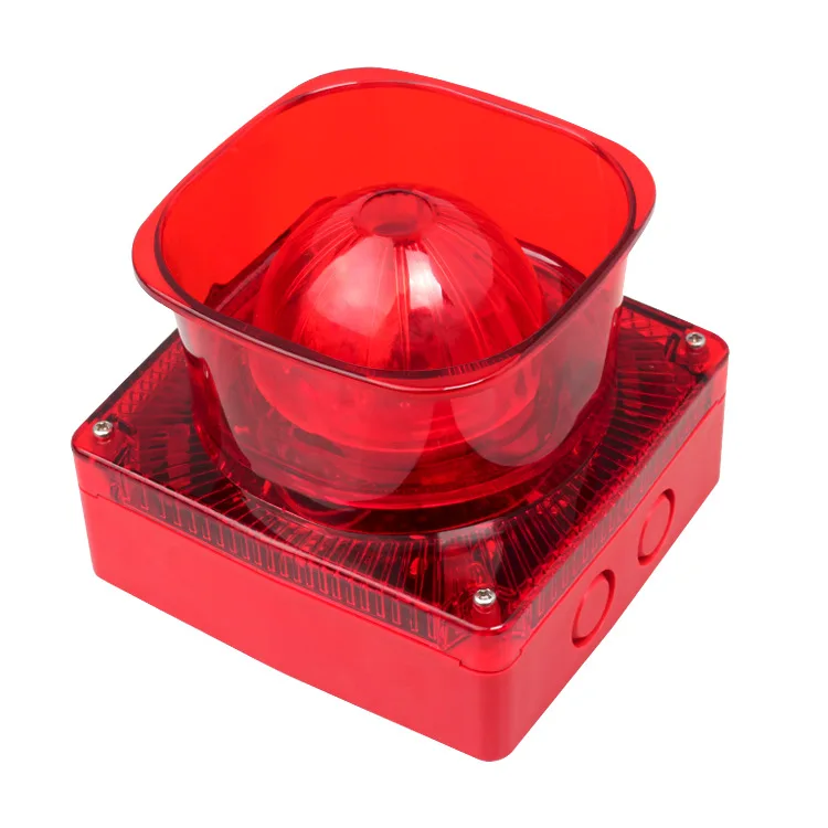 Fire Sound and Light Alarm Horn Outdoor Sound and Light Alarm AC220V Outdoor Sound and Light Alarm Horn