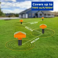 New Repellent Solar Powered 2Pcs, Snake Vole Repellent Outdoor, Ultrasonic Pest Deterrent for Moles Voles