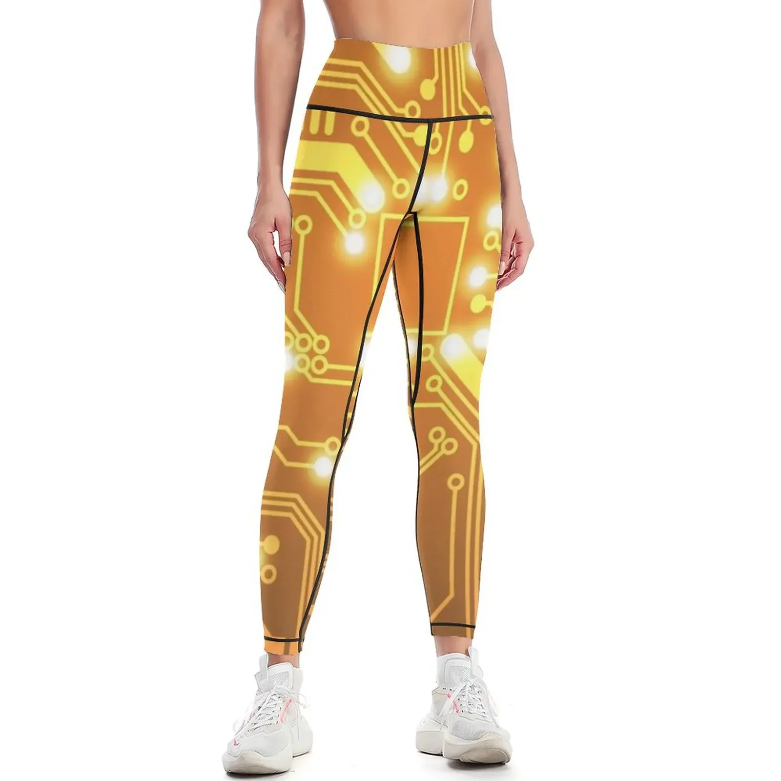 

Futuristic Circuit Board Leggings Women's sportswear sports for gym gym wear gym's sportswear Womens Leggings
