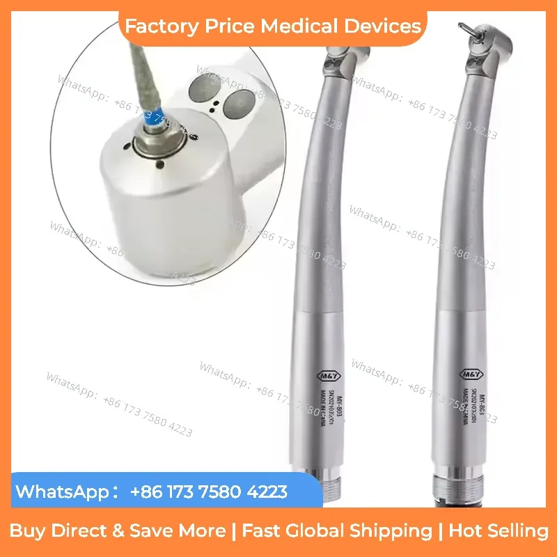 2026 Mini LED Handpiece for Kids Push Button Turbine Power Source with 2Hole/4Hole fastshipping