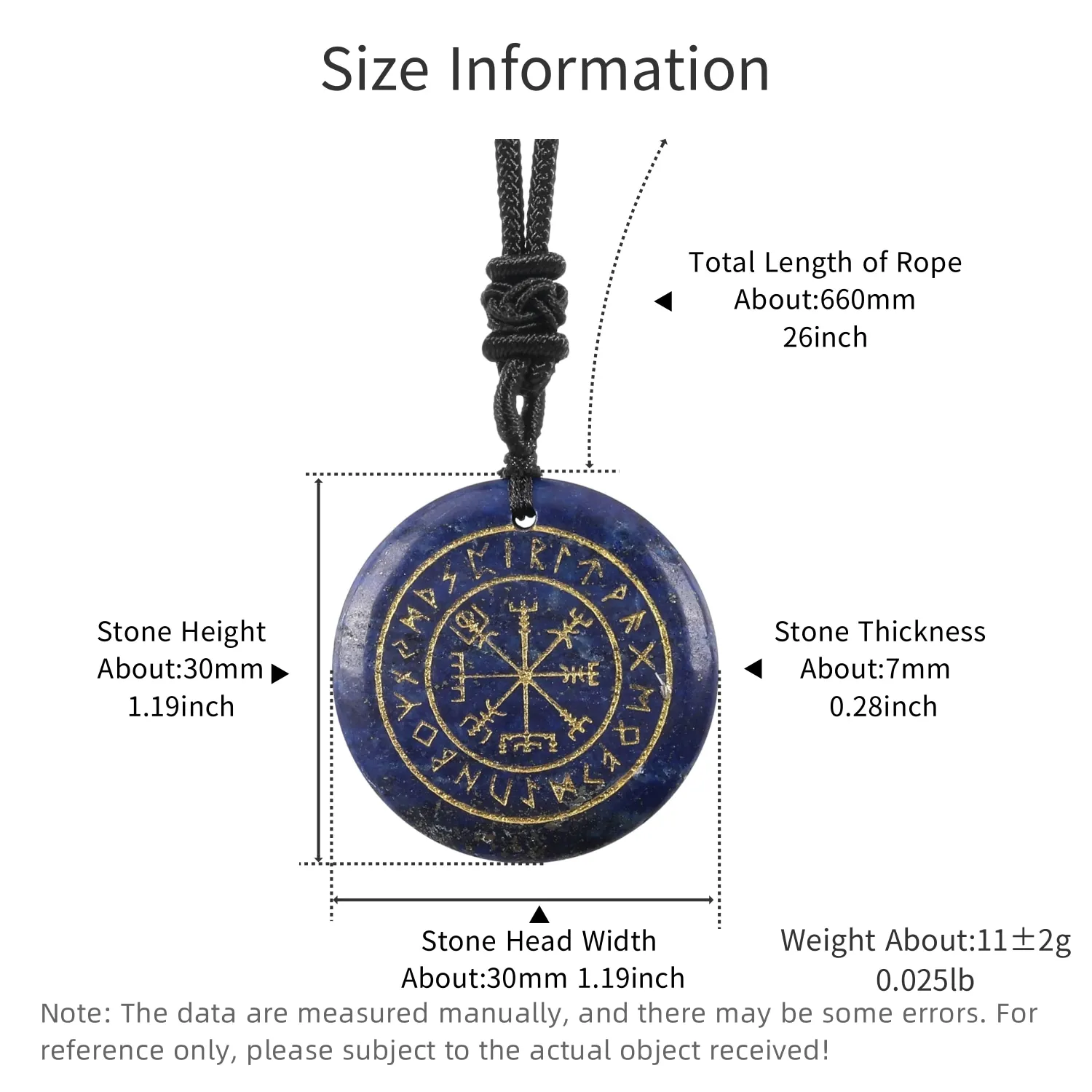 Natural Crystal Quartz Mysterious Nordic Goethe Futhark Runes Viking Compass Vegvisir Reiki Energy Pendant Necklace For Jewelry