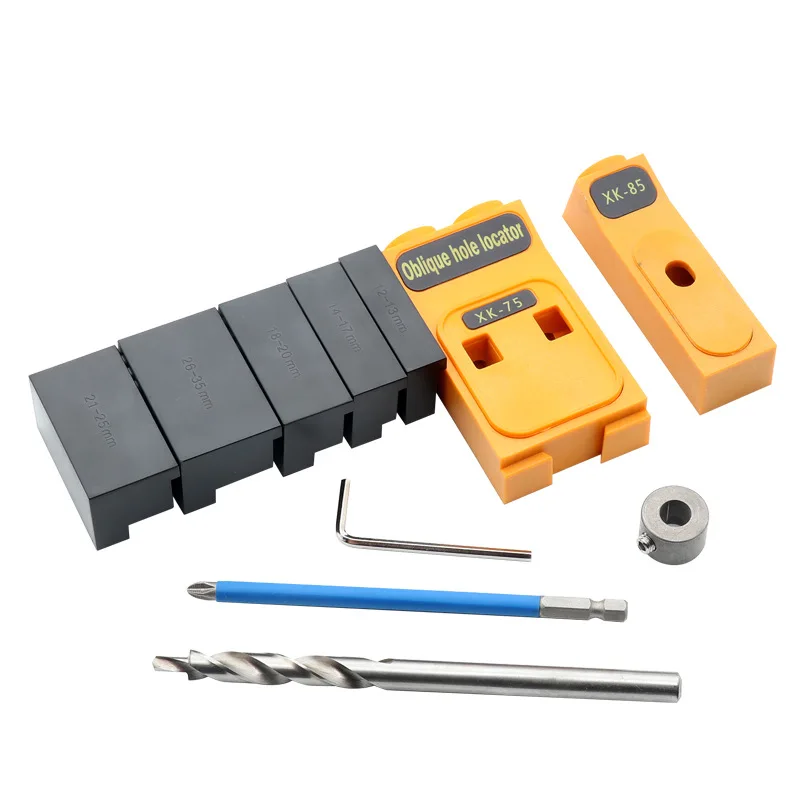 

Woodworking Angle Hole Locator Drilling Oblique Step Drill 9mm Opener Oblique Eye Positioning Ring Hole Drilling