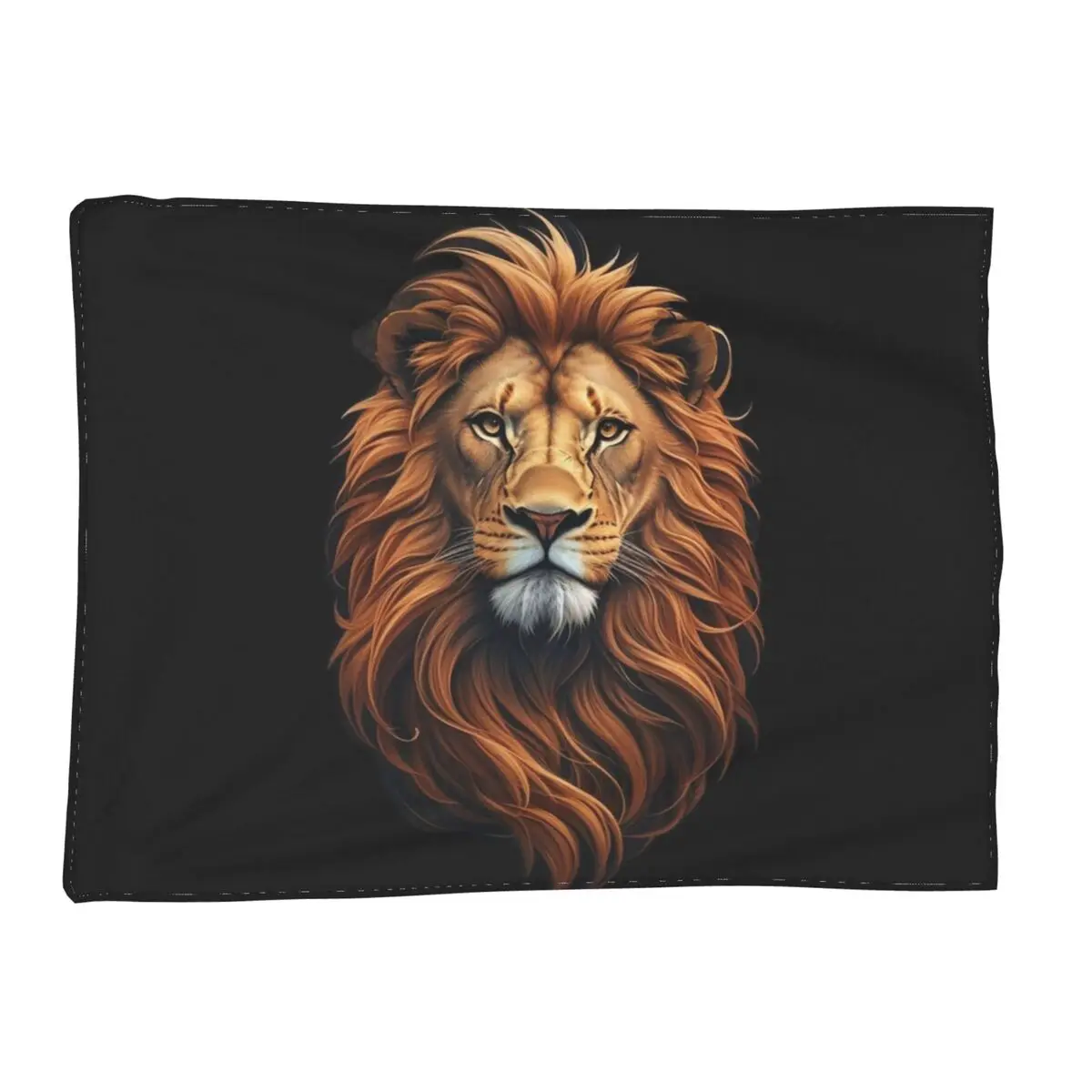 Lion Colourful Painting Blanket Soft Warm Flannel Throw Blanket Bedspread for Bed Living room Picnic Travel Home Sofa