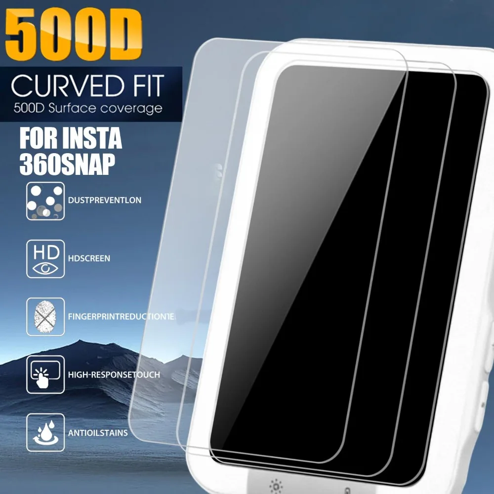 9H Hardness Tempered Glass for Insta360 Snap Display Screen Protector HD Anti-Scratch Film for Insta360 Snap Mobile Phone Selfie