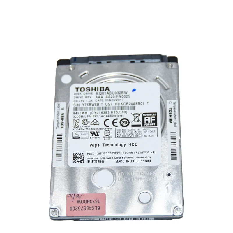 Imagem -04 - Movimentação do Disco Rígido para a Máquina da Copiadora Toshiba Criptografia 320gb Mq01abu032w Mq01abu032bw 1pc