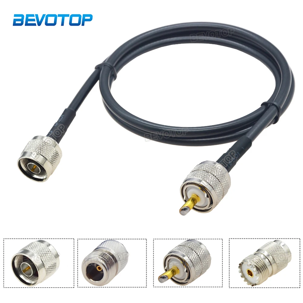 

LMR240 Cable N Male/Female to UHF Type Male/Female RF Connector 50 Ohm 50-4 Pigtail RF Coaxial Jumper 4G 5G LTE Extension Cord