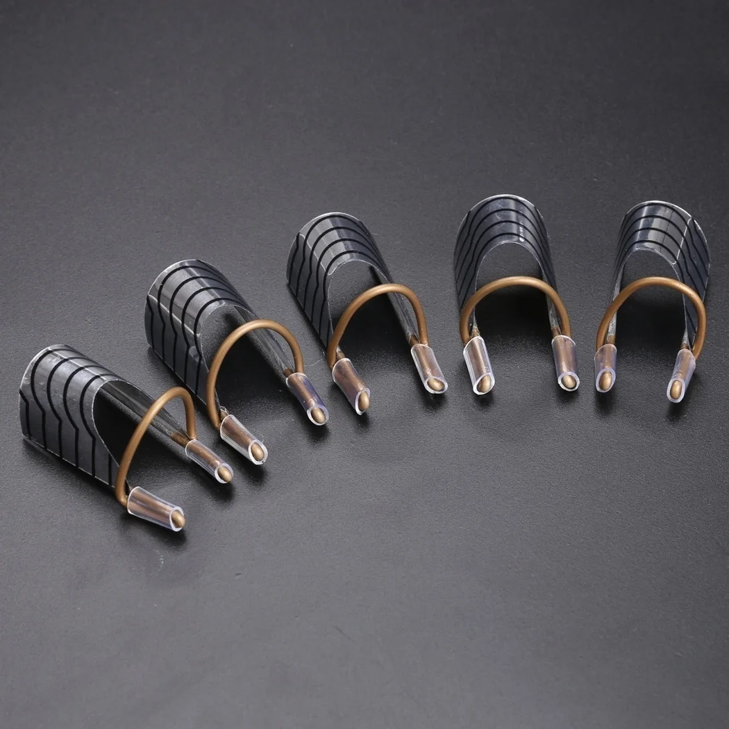 5 Stück wieder verwendbare Nail Art Extension Formulare Guide Protector Stone go Nagels pitzen Acryl UV Gel Protector Französisch Nagel formen