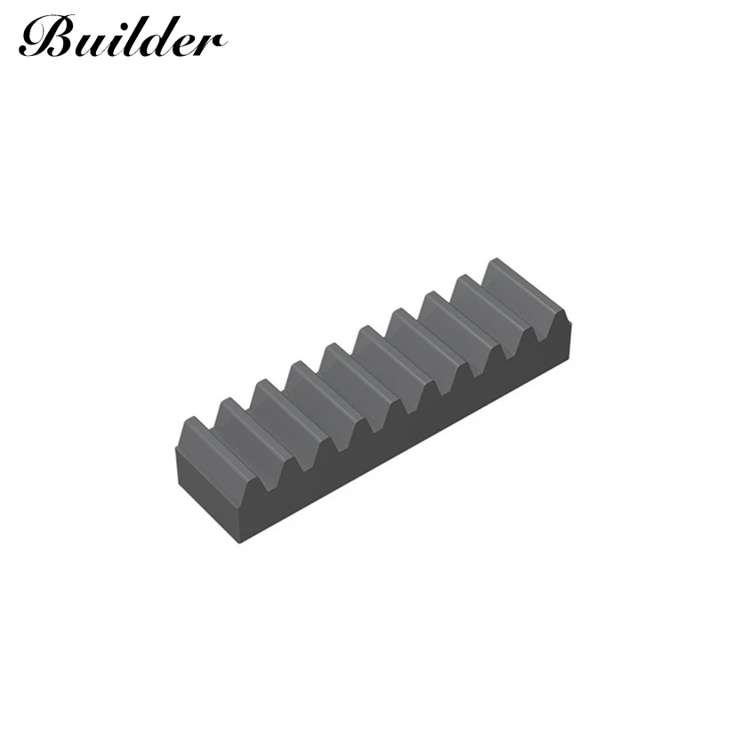 Little Builder 3743 Moc Technologie Deel 1X4 Gear Bar Bouwstenen Diy Creatieve Assembleert Deeltjes Speelgoed Voor Kinderen 10Pcs