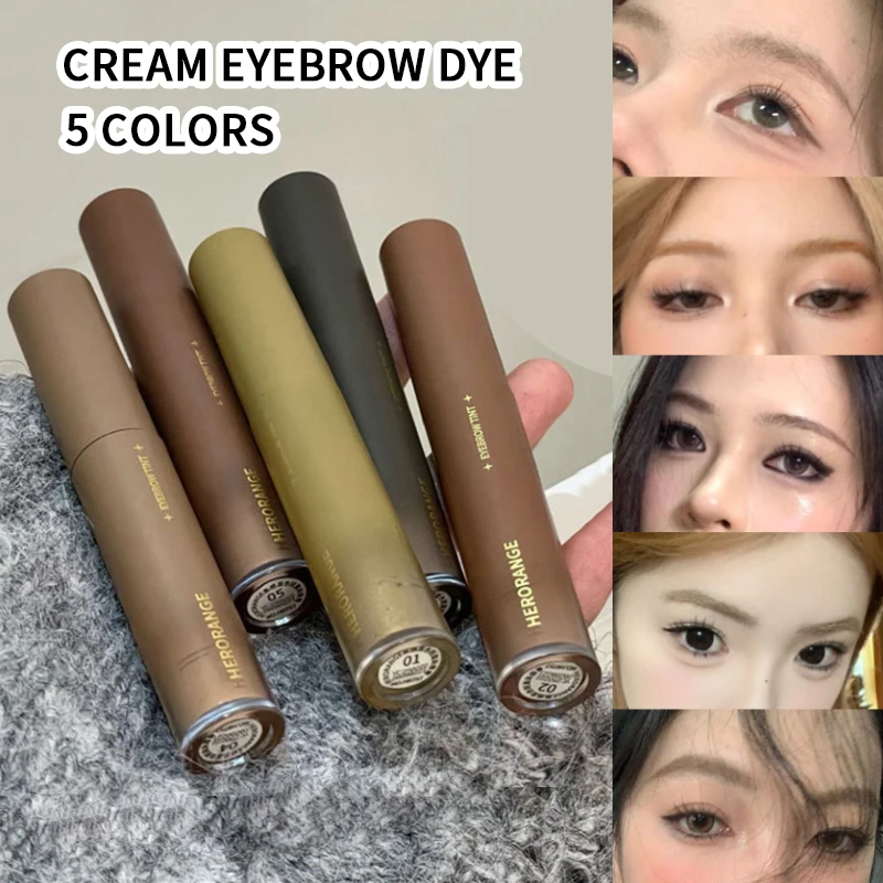 Creme de sobrancelha corante de Natal feminino, duradouro natural, estilo estereográfico, criar maquiagem, maquiagem natural